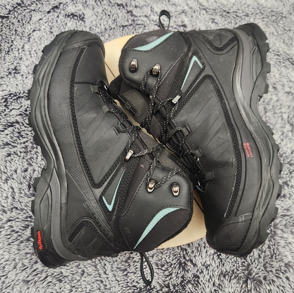 Salomon X Ultra Mid Winter CS WP Boots Women's Size 7.5 Black Waterproof Hiking - Picture 5 of 9